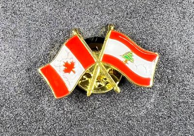 Canada/Lebanon cross pin