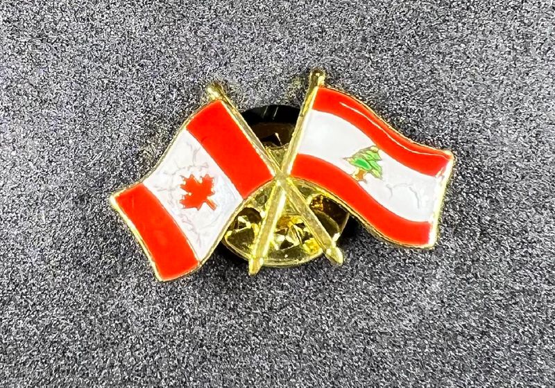 Canada/Lebanon cross pin