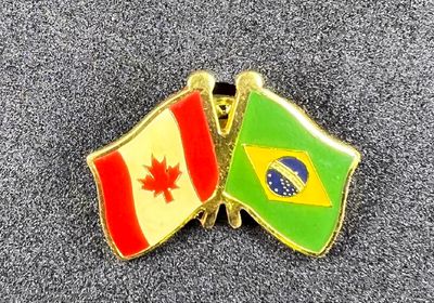 Canada/Brazil cross pin