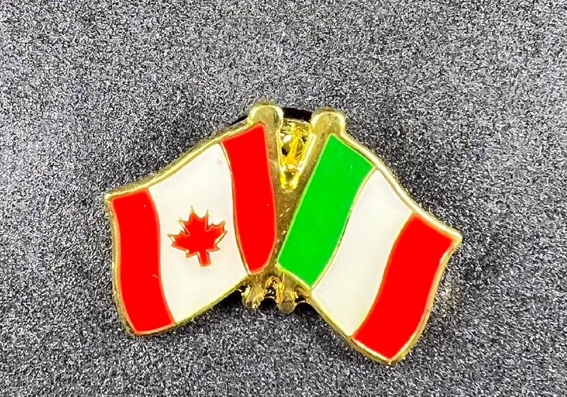 Canada/Italy cross pin