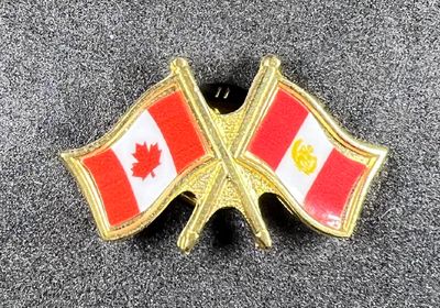 Canada/Peru cross pin