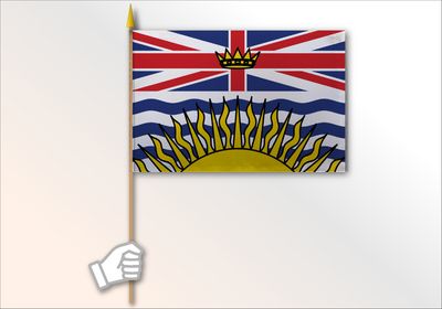 British Columbia flag medium 12x18