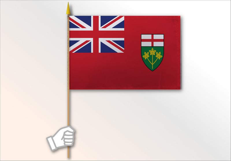 Ontario flag medium 12x18