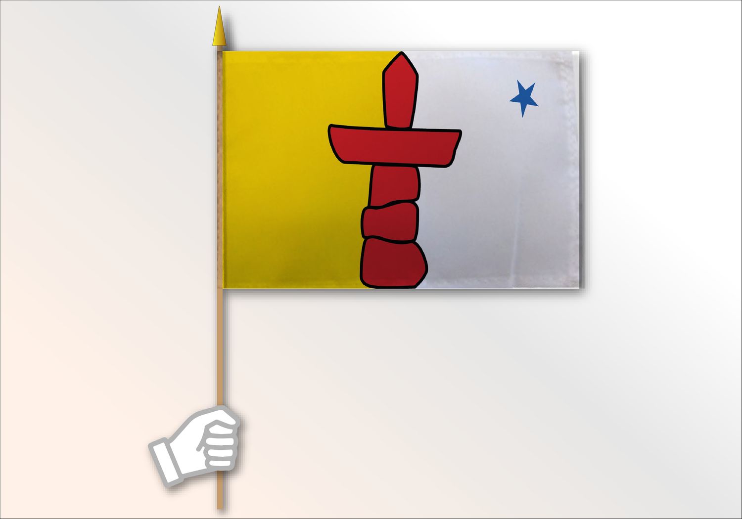 Nunavut medium flag 12x18