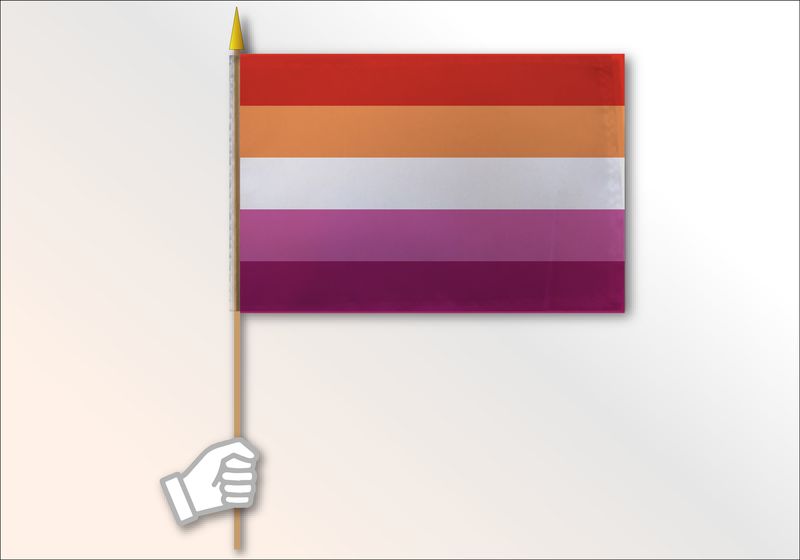 Lesbian Pride Flag Medium 12x18