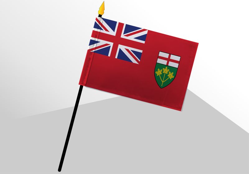 Ontario small standard flag 4x6