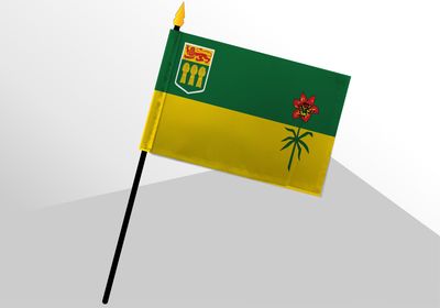 Saskatchewan small standard flag 4x6