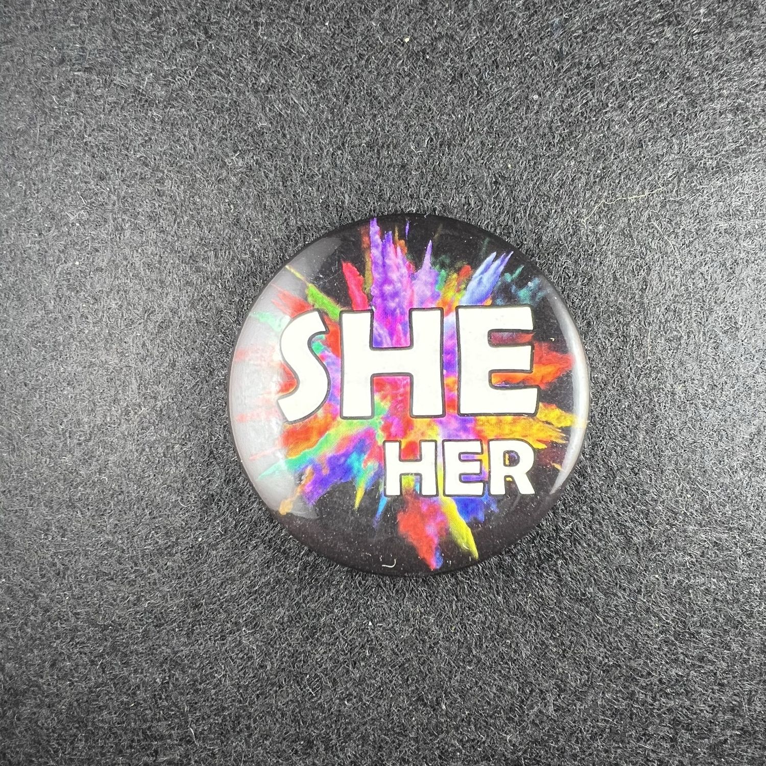 Round She/Her macaroon