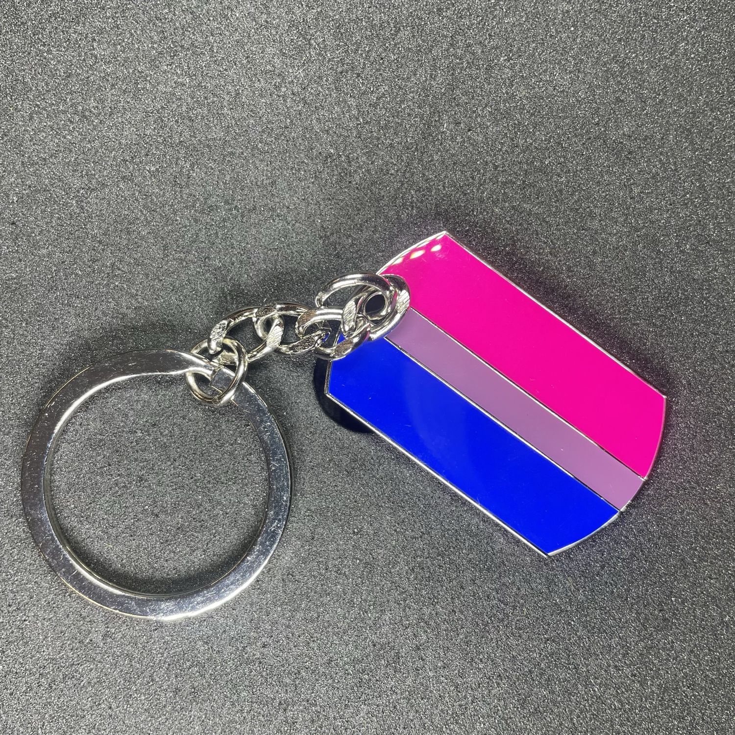 Bisexual Pride Keychain