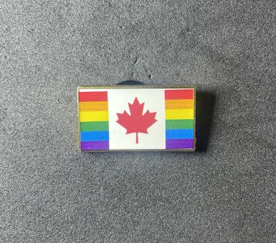 Canada Pride, rectangular pin