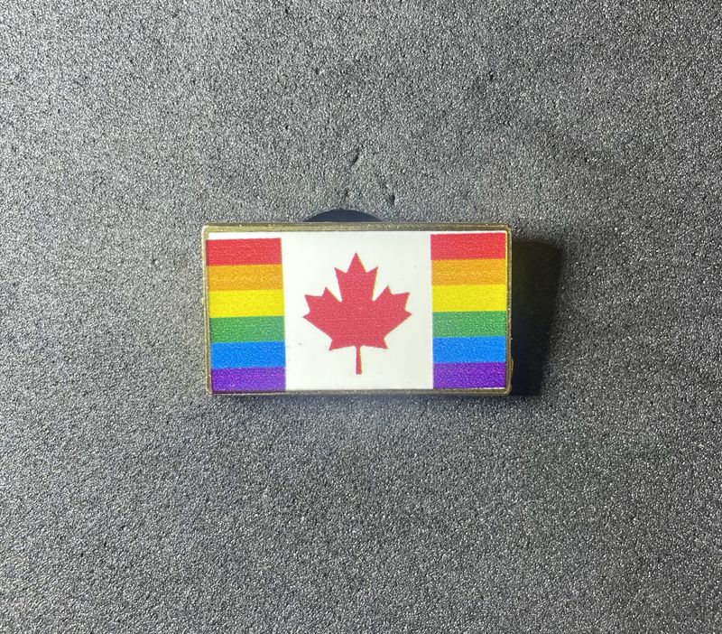 Canada Pride, rectangular pin