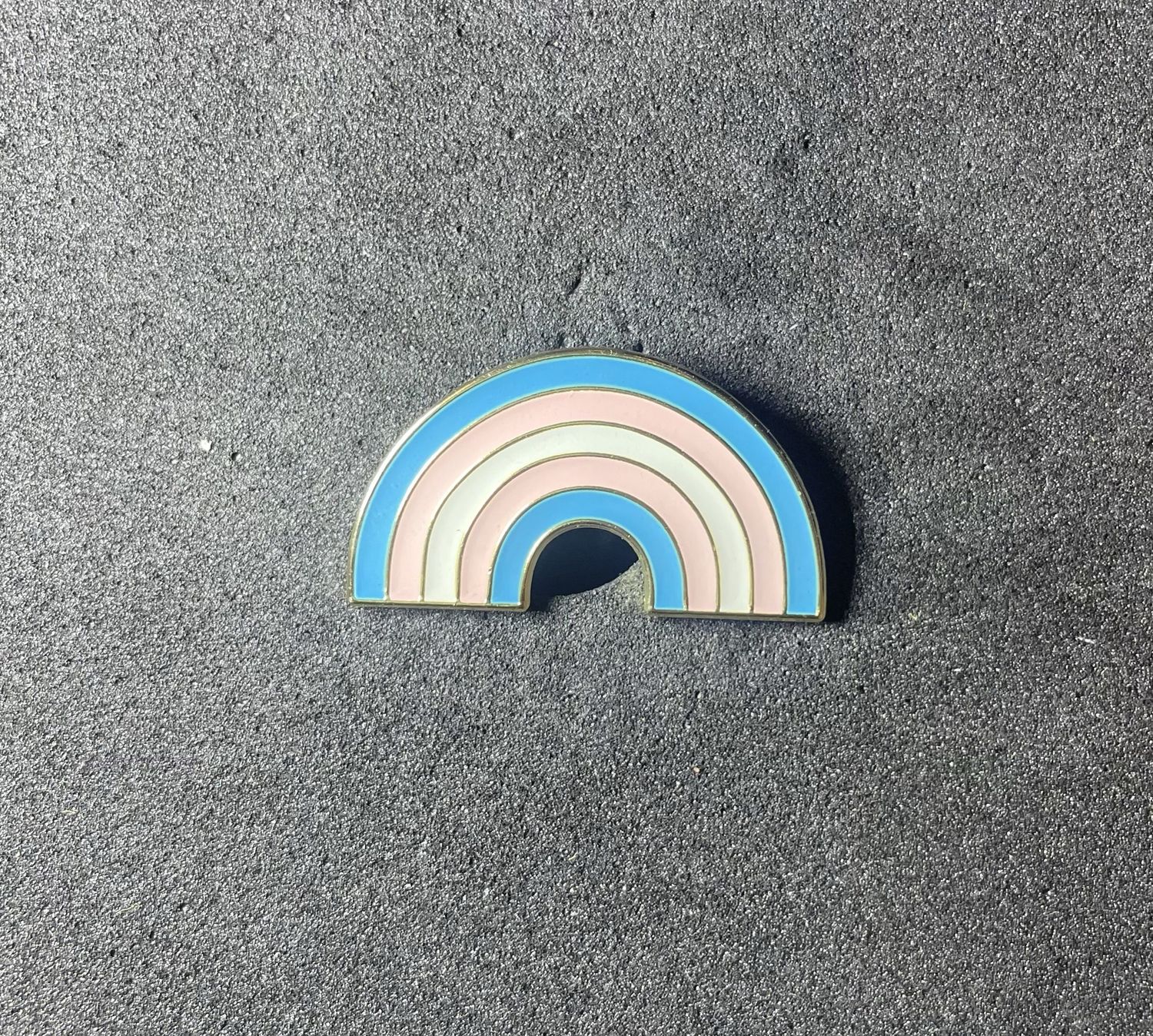 Trans Pride in Rainbow Pin