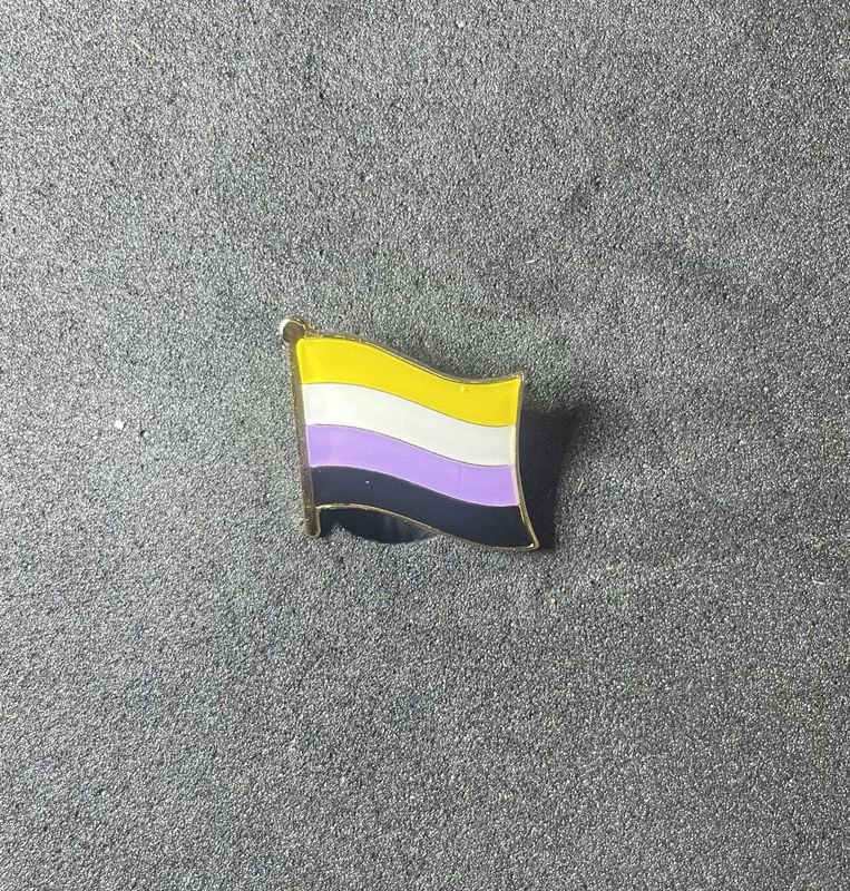 Nonbinary Pride Pin