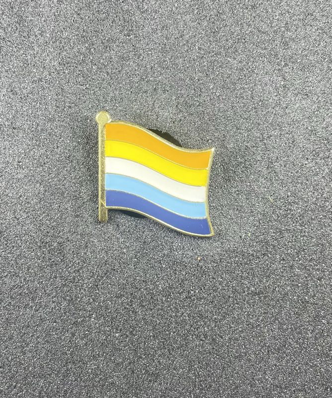Aromantic-Asexual Pride Pin