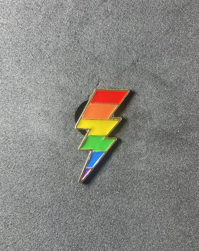 Rainbow Lightning pin
