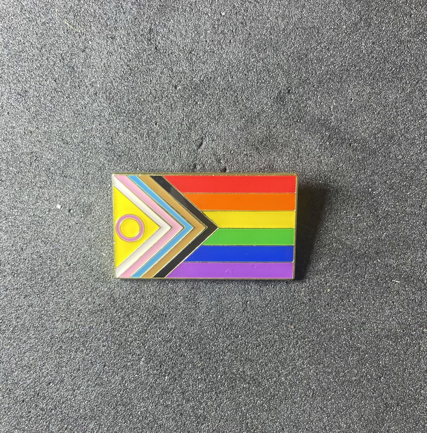 Progress flag rectangular pin