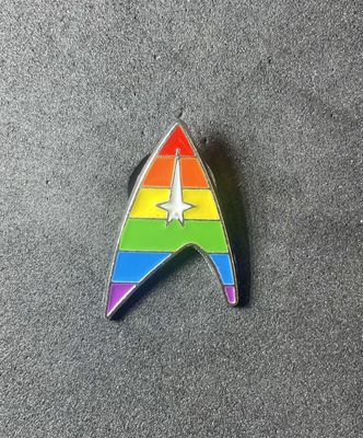 Rainbow Trek pin