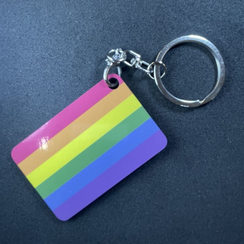Pride Wooden Keychain