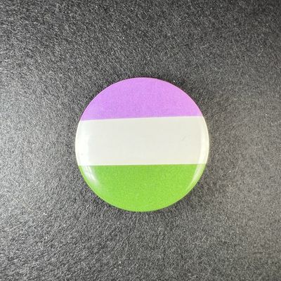 Genderqueer Pride Round Macaroon