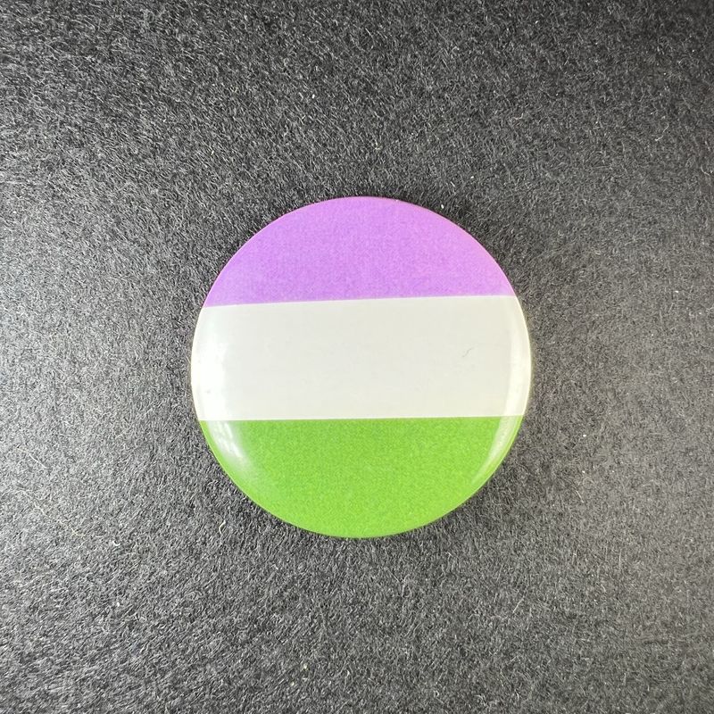 Genderqueer Pride Round Macaroon