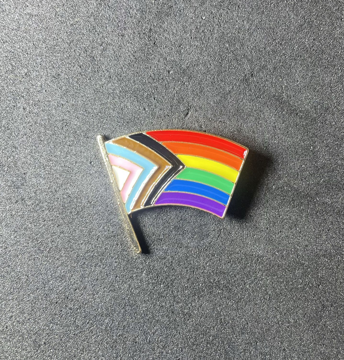Inclusive flag large pin