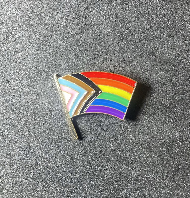 Inclusive flag large pin