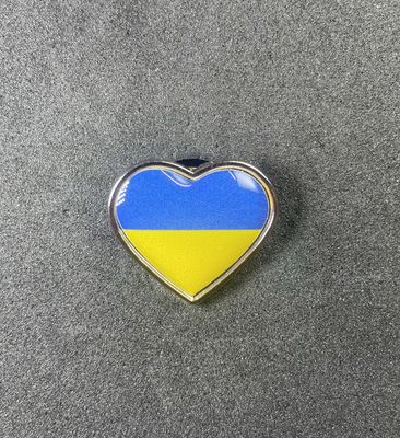 Ukraine heart pin