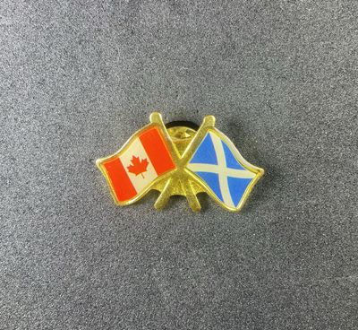 Canada/Scotland cross pin