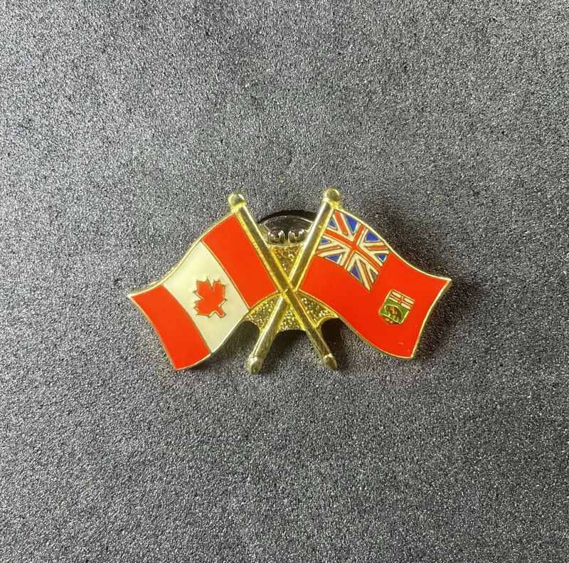 Canada/Manitoba cross pin