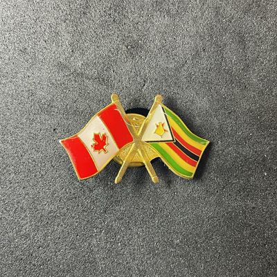 Canada/Zimbabwe cross pin
