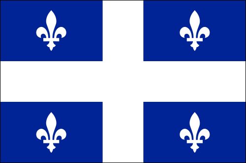 Quebec small flag 6x10