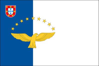 Azores small standard flag 4x6