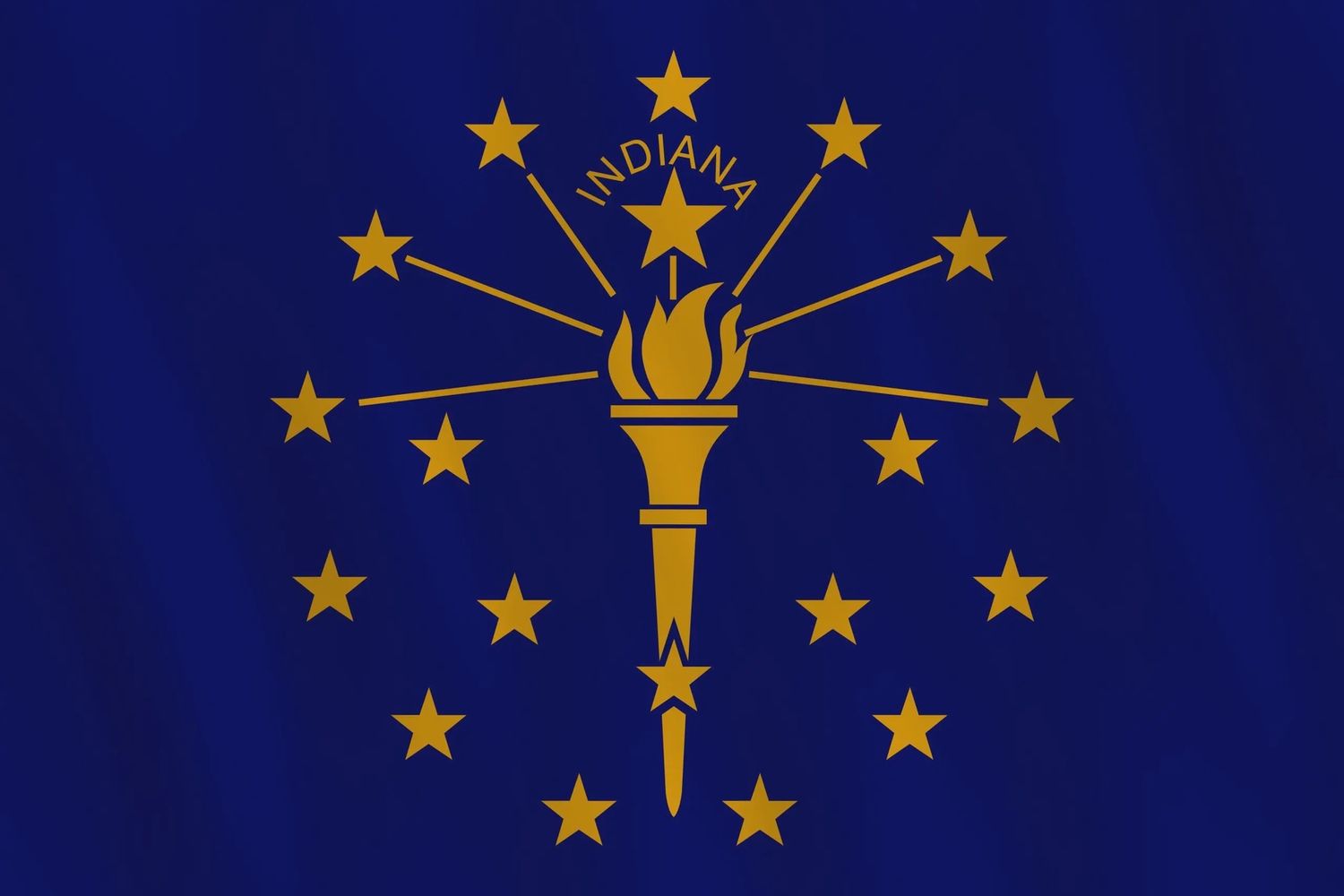 Indiana flag large 36x60