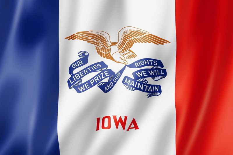 Iowa flag large 36x60