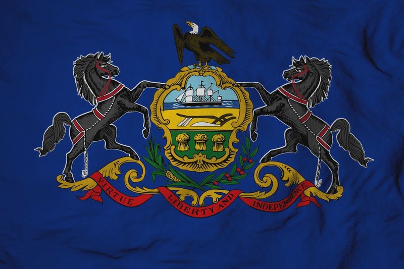 Pennsylvania flag large 36x60