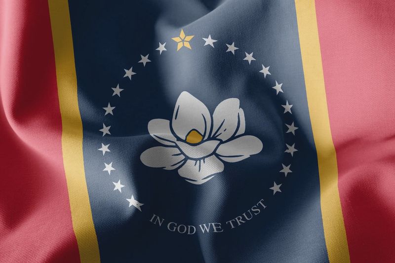Mississippi flag large 36x60