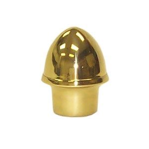 Acorn finial, metal, brass, 1