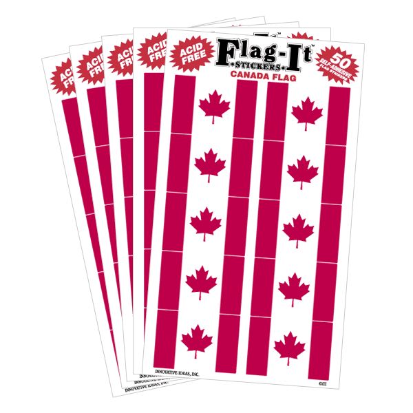 Set of 50 standard Canada stickers
