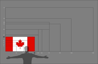 Canada flag medium 24x48