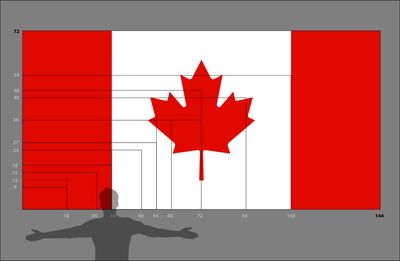 Canada flag large 72x144