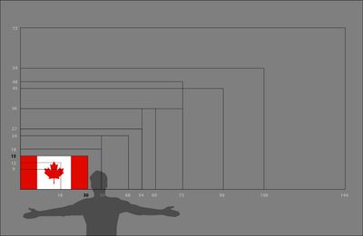 Canada flag medium 15x30