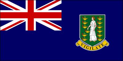 British Virgin Islands small standard flag 4x6