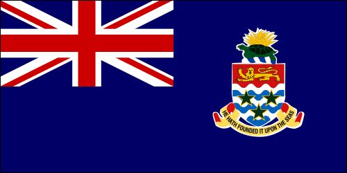 Cayman Islands small standard flag 4x6