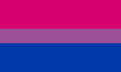 Bisexual pride badge