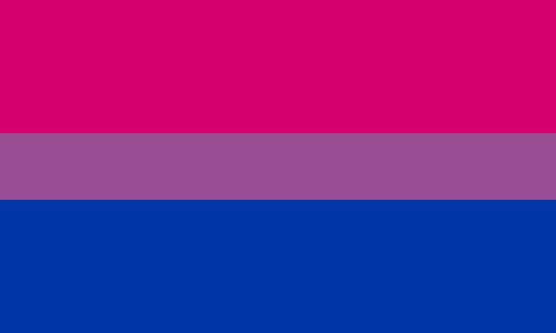 Bisexual pride badge