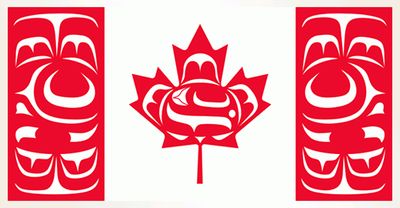 1st Nations flag large flag 36x72 K