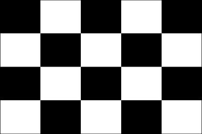 Checkered flag 36x72 200D (gr)