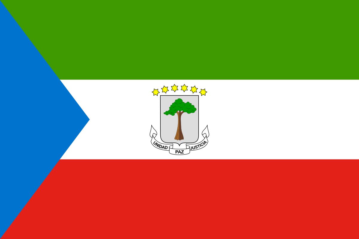 Equatorial Guinea small standard flag 4x6
