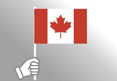 Canada paper flag 4x6