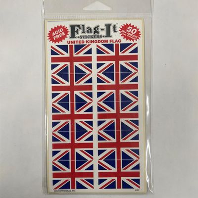 Set of 50 standard UK stickers